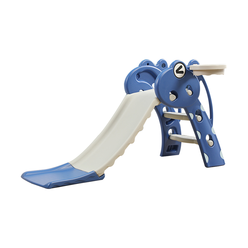 Pibi 2 in 1 Multifunctional Slide and Basketball Hoop Blue/Grey Age- 2 Years- 7 Years