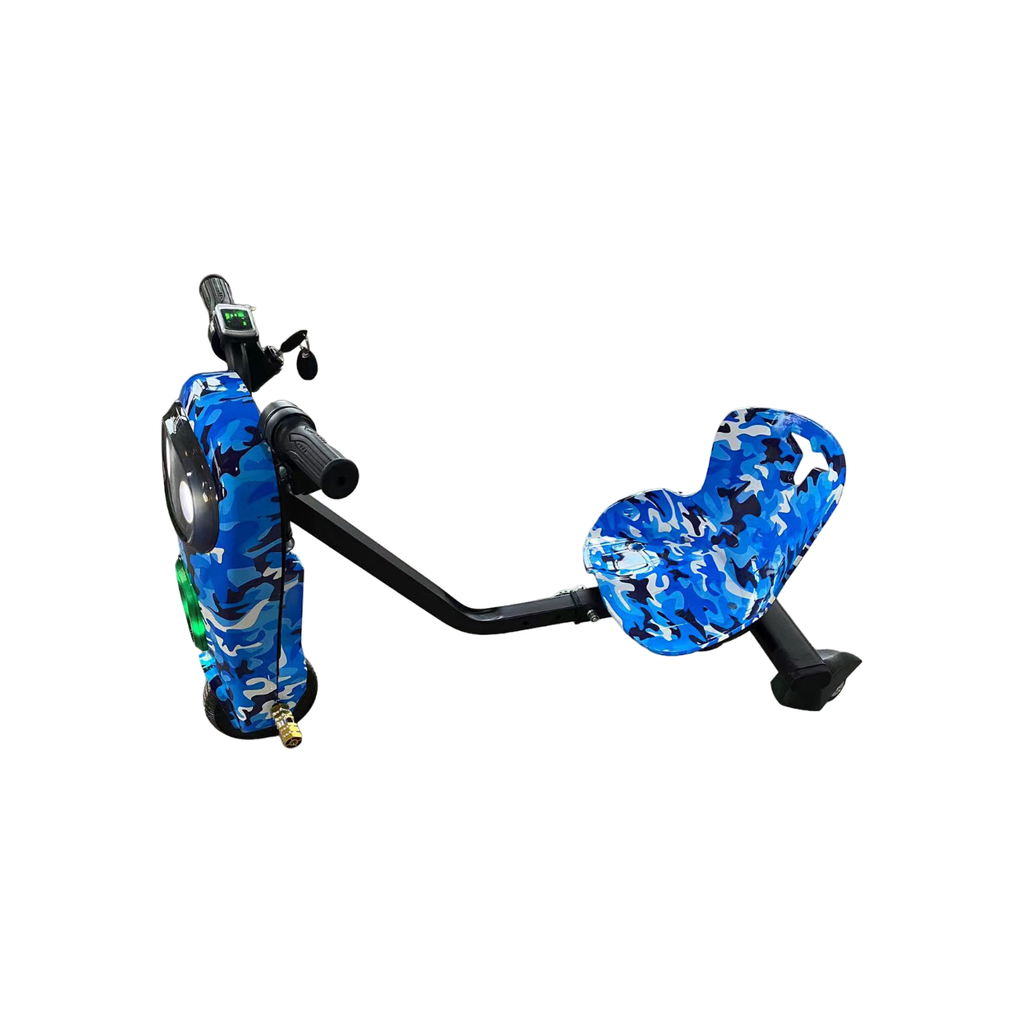 Pibi 6.5-Inch High Speed Drift Scooter with Lights Grey SR2 Age- 4 Years & Above (holds upto 100 Kgs)