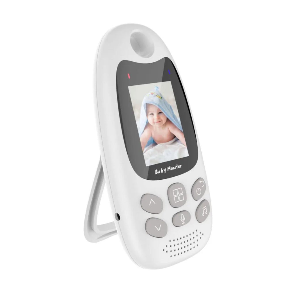 Pibi Baby 2-Inch Wireless Video Baby Monitor with Night Vision White Age- Newborn & Above