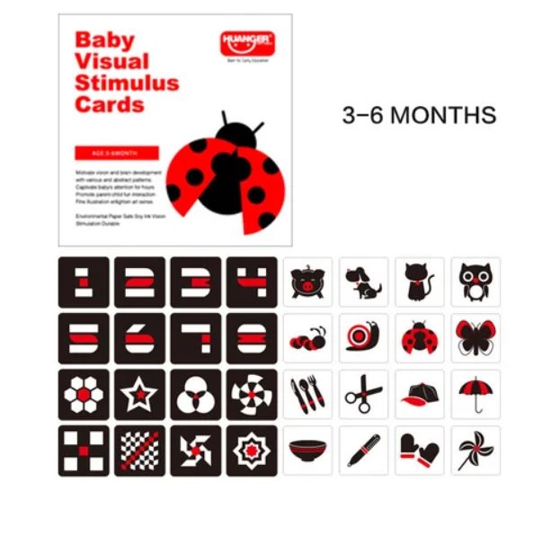 Pibi Baby Visual Stimulus Cards Multicolor Age- 3-6 Months