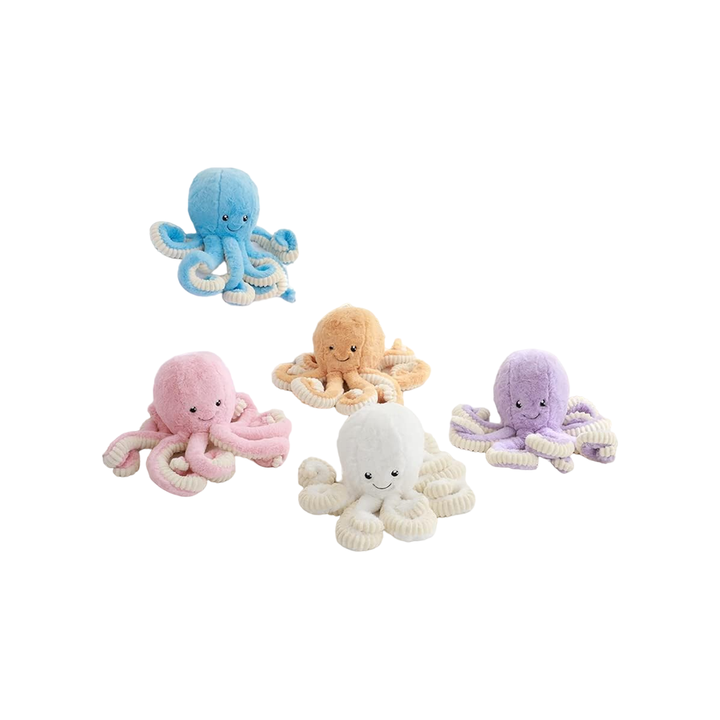 Pibi Cute & Supersoft 18 cm Octopus Plush Toy Assorted (Single) Multicolor Age - 3 Years & Above