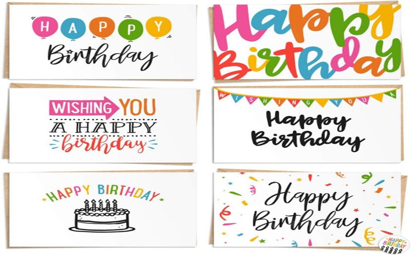 Pibi Happy birthdya/Greeting Cards Assorted- Small