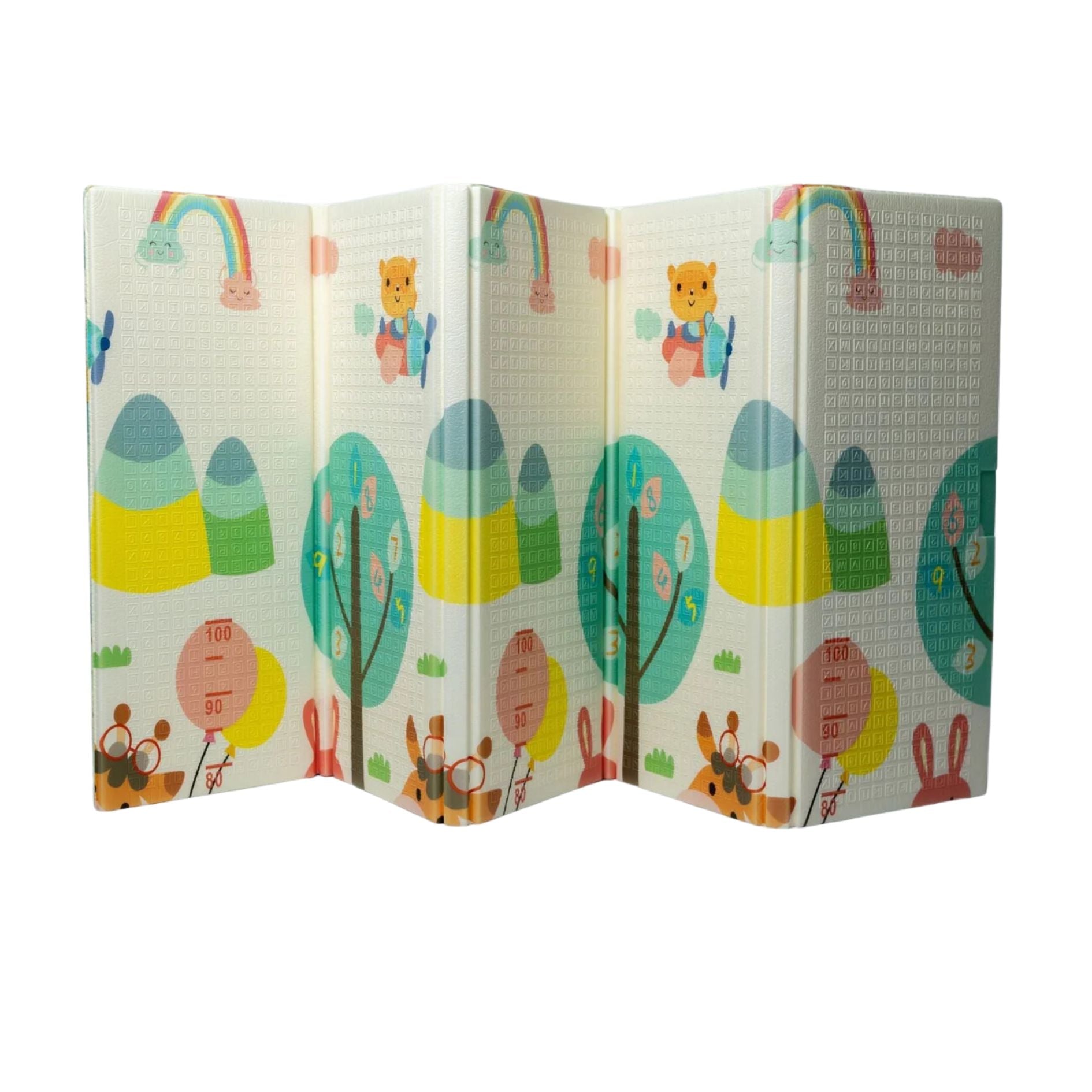 Pibi Jungle Animal Safari Themed XPE Foldable Double Sided Playmat Extra Large (180 x 200 x 1.5cm) Age- 6 Months & Above