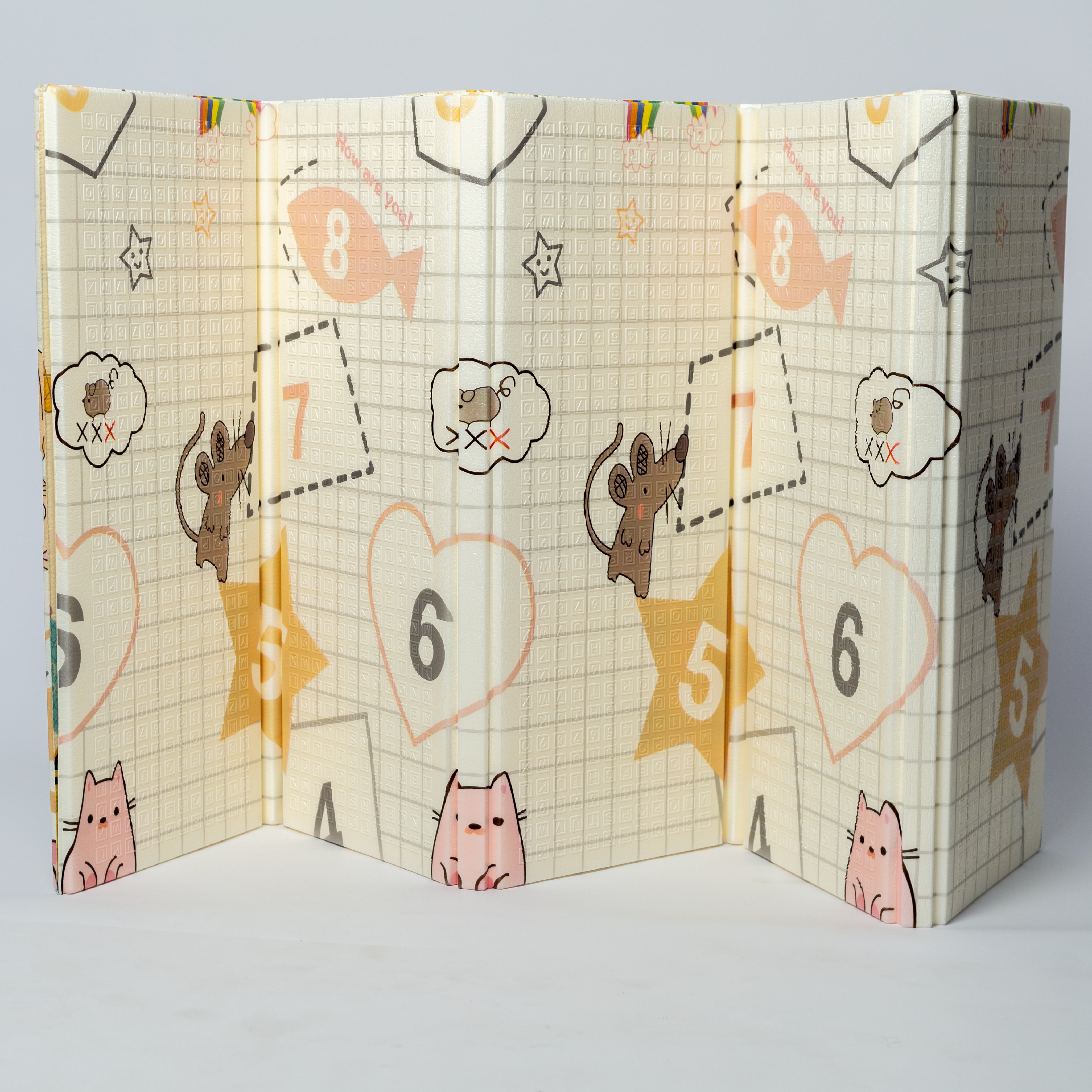 Pibi Jungle Animal Safari Themed XPE Foldable Double Sided Playmat Extra Large (180 x 200 x 1.5cm) Age- 6 Months & Above