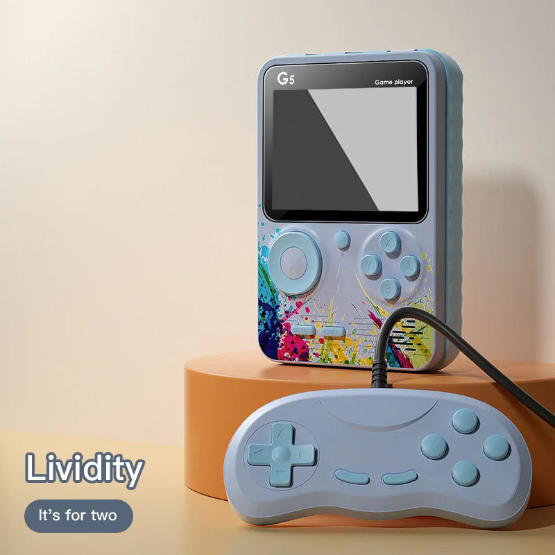 Pibi Kids G5 Handheld 3-Inch Gaming Console Box with Inbuilt 500 Games Single Assorted Age- 4 Years & Above