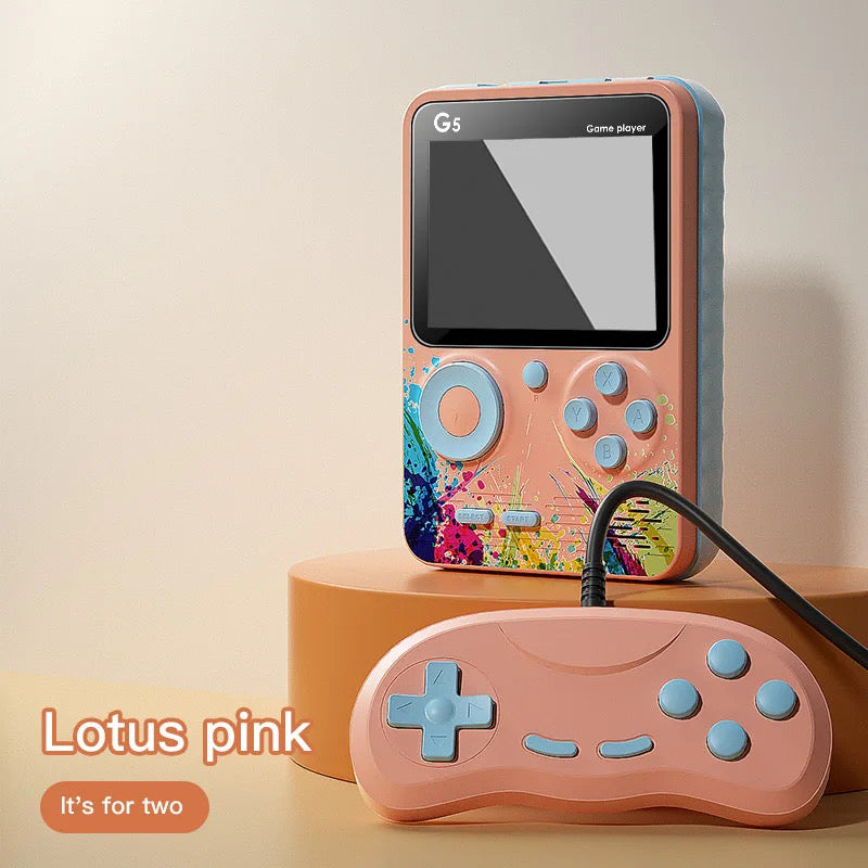 Pibi Kids G5 Handheld 3-Inch Gaming Console Box with Inbuilt 500 Games Single Assorted Age- 4 Years & Above