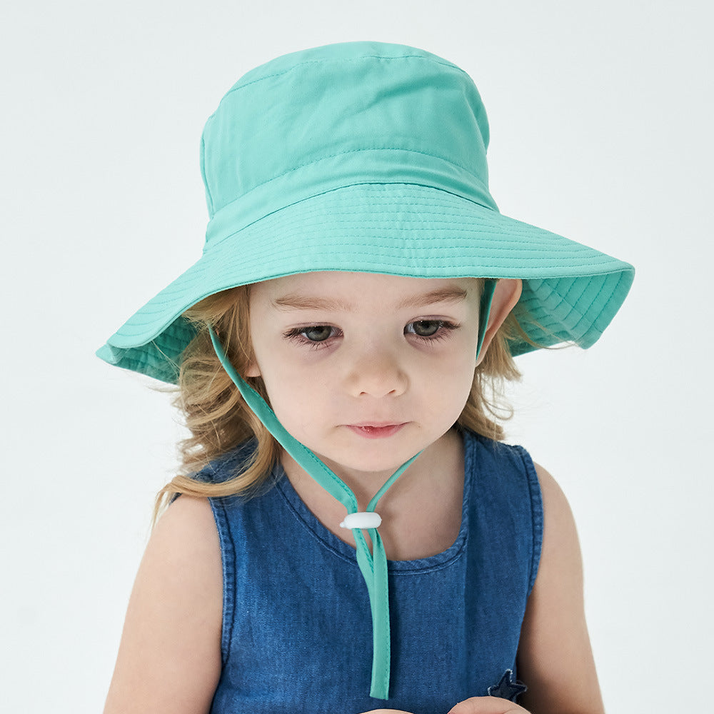 Pibi Kids UV Sun Protection Bucket Hat Light Blue Age- 12 Months & Above