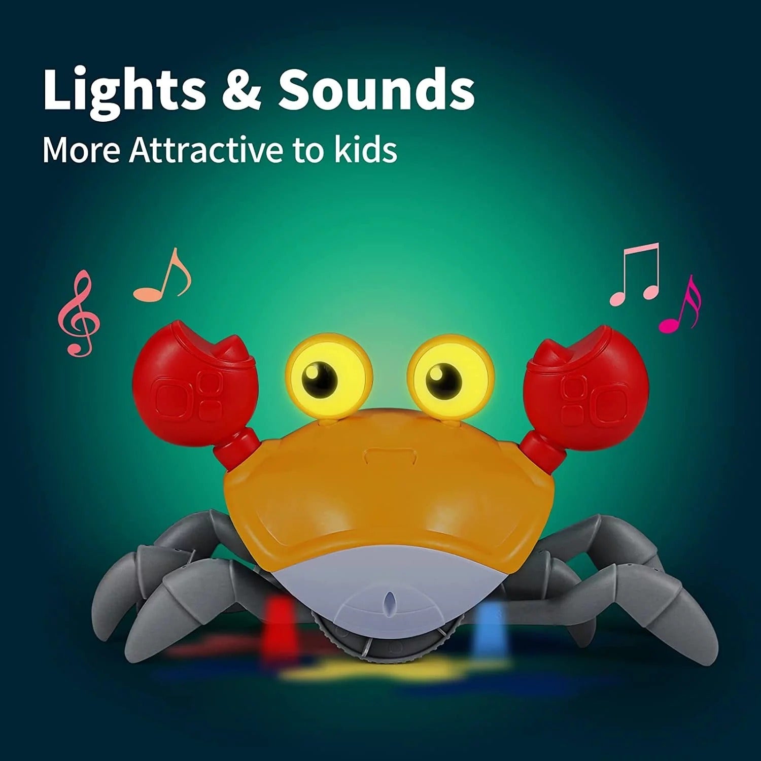 Pibi Kids Walking, Sensing & Musical Crawling Crab Age- 3 Years & Above