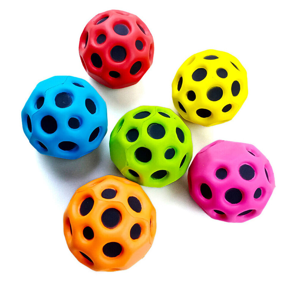 Pibi Mini 7 cm High Jumping & Bouncing Moon Ball Multicolor Assorted Age- 3 Years & Above
