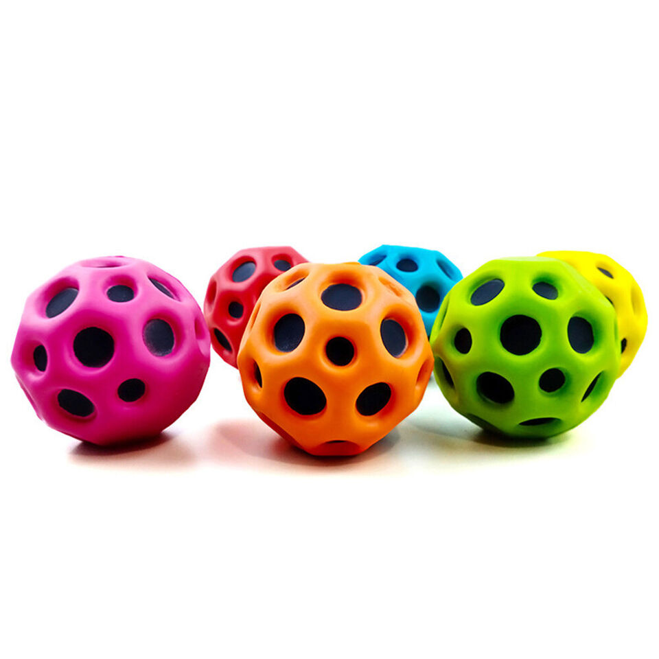Pibi Mini 7 cm High Jumping & Bouncing Moon Ball Multicolor Assorted Age- 3 Years & Above