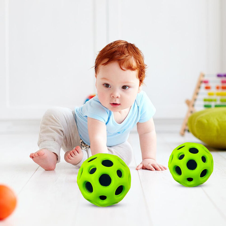 Pibi Mini 7 cm High Jumping & Bouncing Moon Ball Multicolor Assorted Age- 3 Years & Above