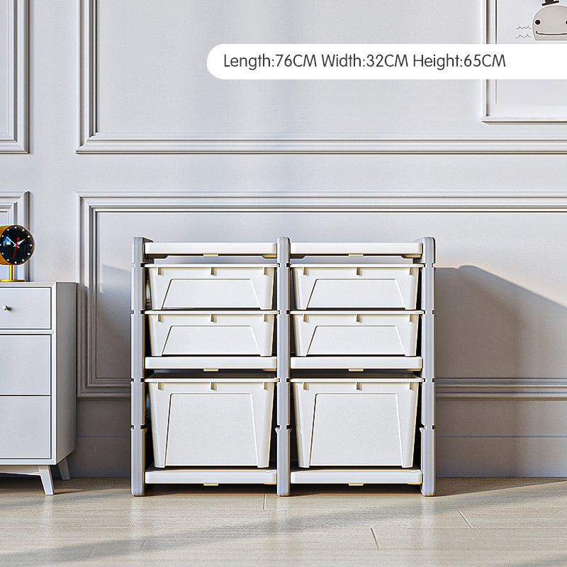 Pibi Multifunctional Storage Organizer with 6 Bins â€“ 2 Columns & 3 Layers Age- Newborn & Abobve