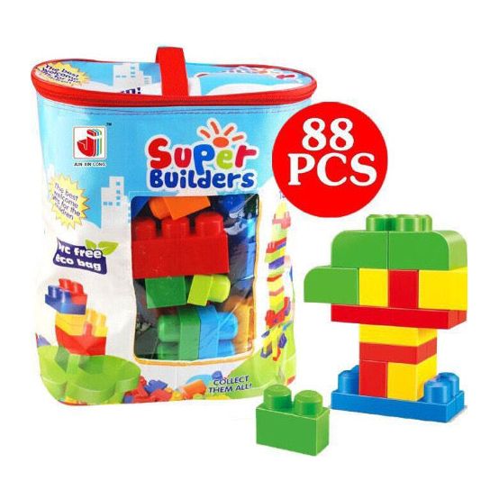 Pibi Super Builders Large Assembly Blocks 88 Pcs Multicolor Age-18 Months & Above