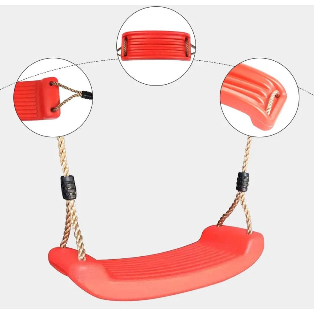 Pibi Toddlers Hanging Glider Swing with Adjustable Rope Red Age- 3 Years & Above