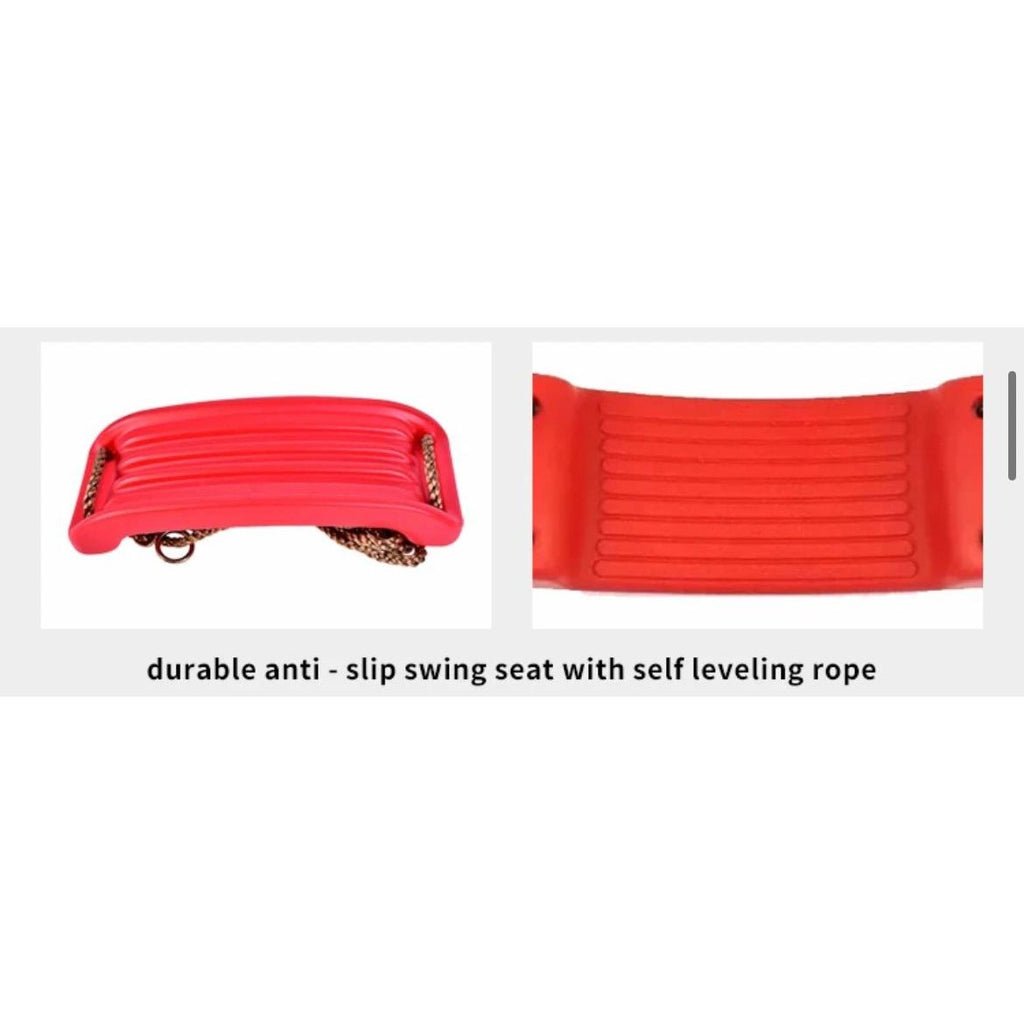 Pibi Toddlers Hanging Glider Swing with Adjustable Rope Red Age- 3 Years & Above