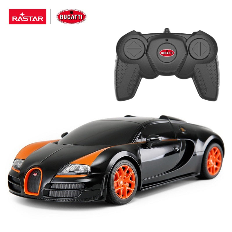 Rastar Bugatti Grand Sport Vitesse R/C 1:18 Remote Control Car Black Age- 4 Years & Above