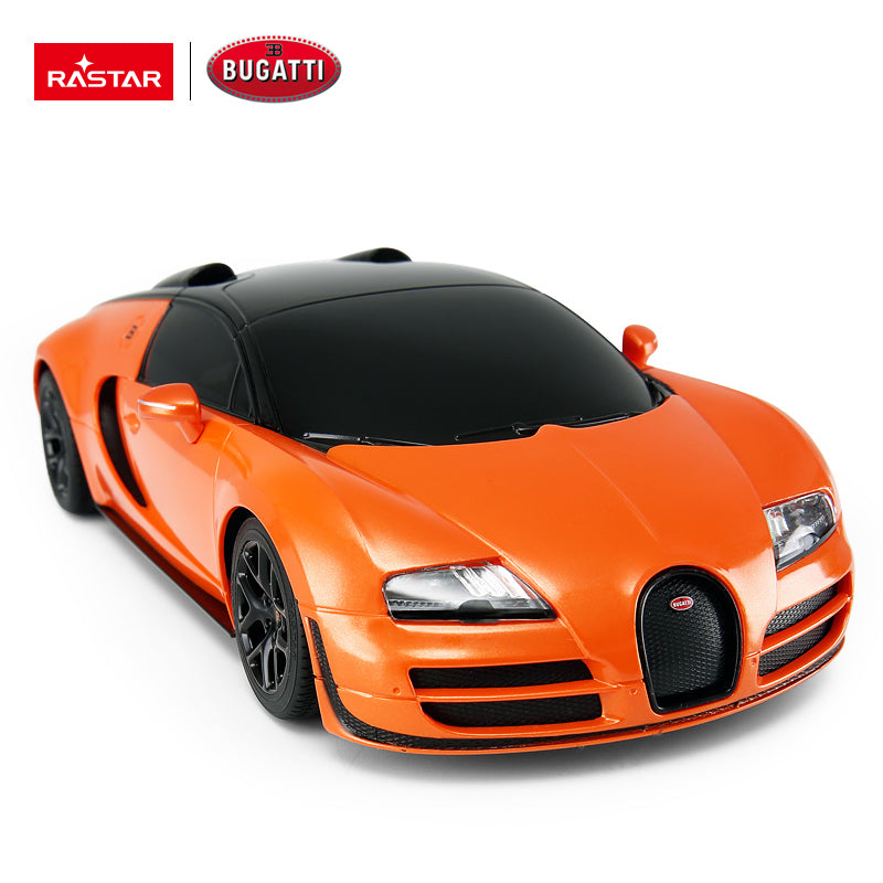 Rastar Bugatti Grand Sport Vitesse R/C 1:18 Remote Control Car Orange Age- 4 Years & Above