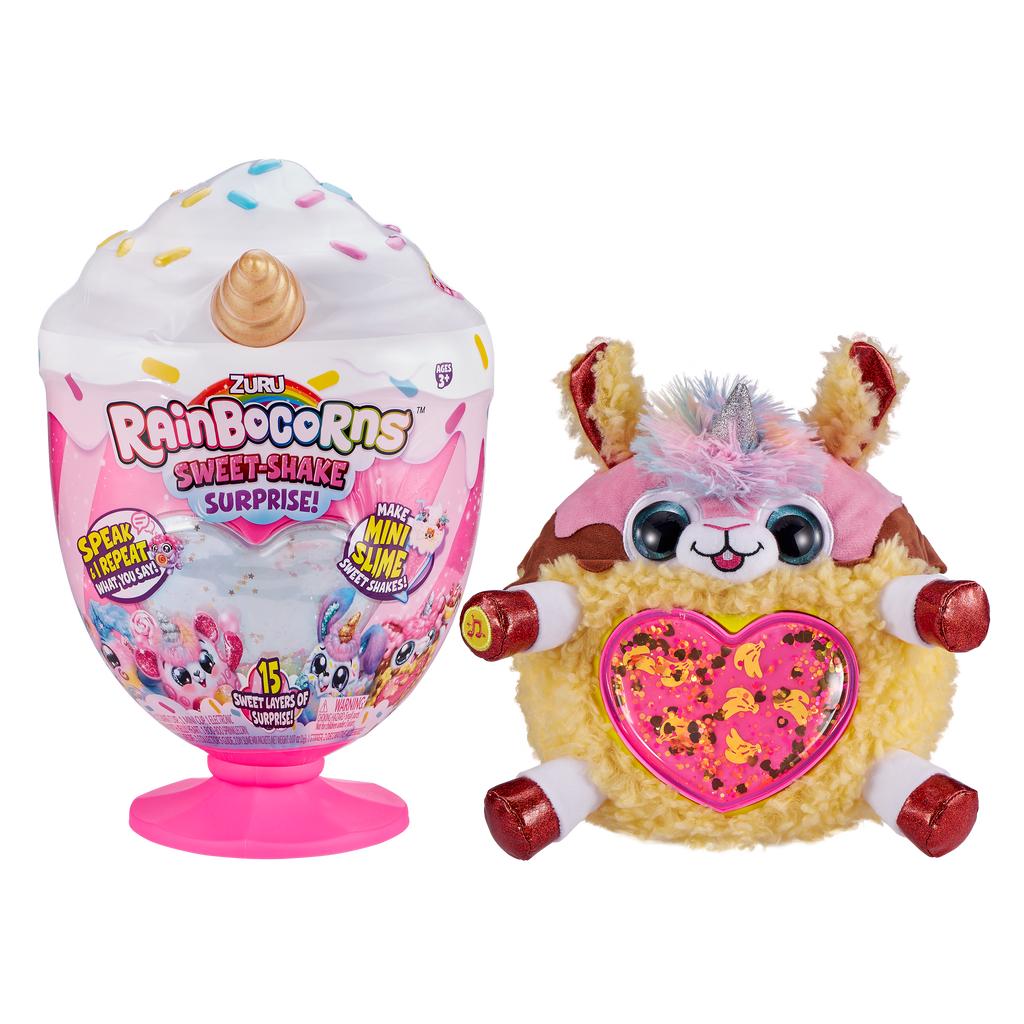Rainbocorns Sweet-Shake Surprise Collectibe Plush Toy Set Assorted Multicolor Age- 3 Years & Above