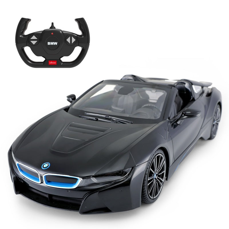 Rastar BMW I8 R/C 1:12 Roadster Remote Control Car Black Age- 4 Years & Above