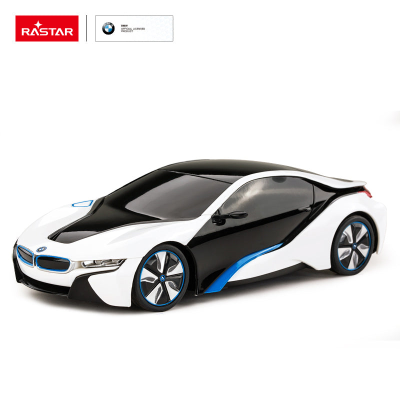 Rastar BMW I8 R/C 1:24 Remote Control Sports Car Black/White Age- 4 Years & Above