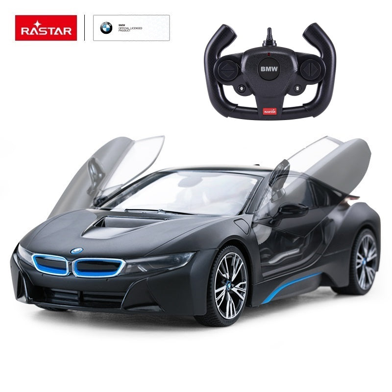 Rastar BMW i8 R/C 1:14 Open Door Remote Control Car Black Age- 4 Years & Above