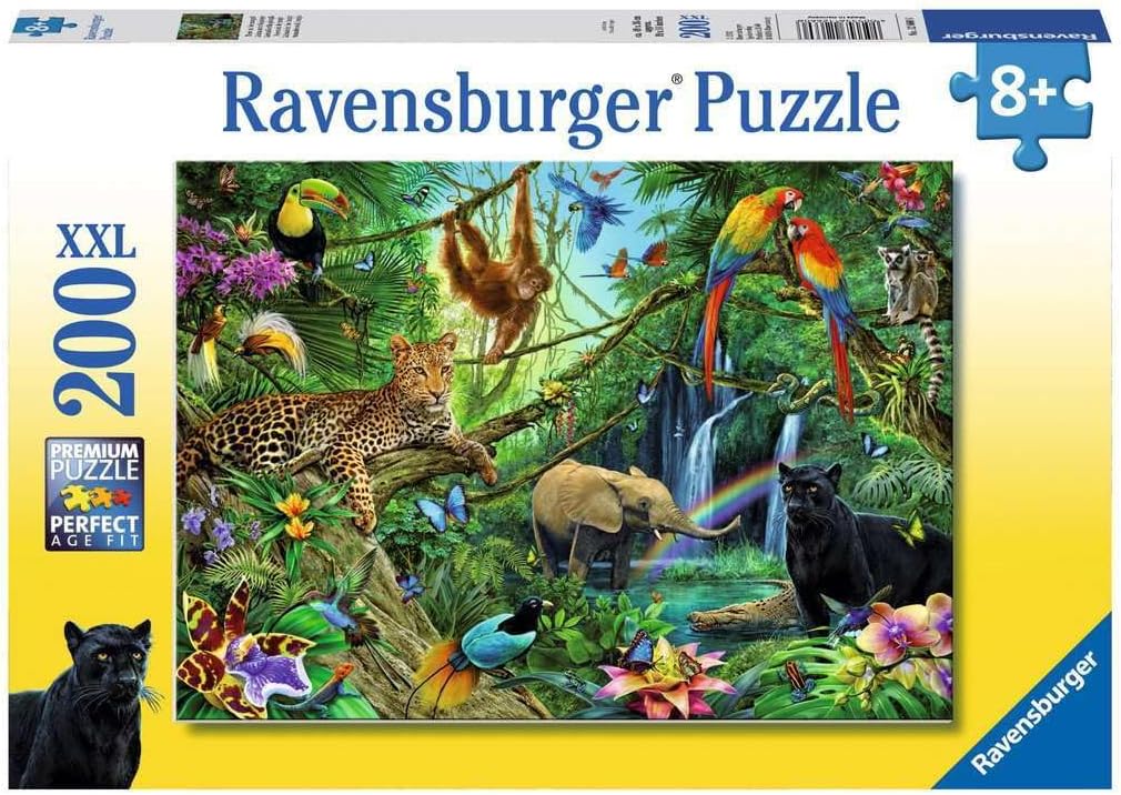 Ravensburger Animals in the Jungle Kids Jigsaw Puzzle 200 Pieces Age- 5 Years & Above