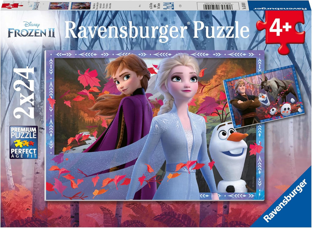 Ravensburger Disney Frozen 2 Jigsaw Puzzles (2x 24 Pieces) for Kids Age- 4 Years & Above 