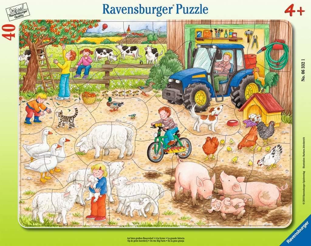 Ravensburger In a Big Farm Frame Kids Puzzle 40 Pieces Age- 4 Years & Above