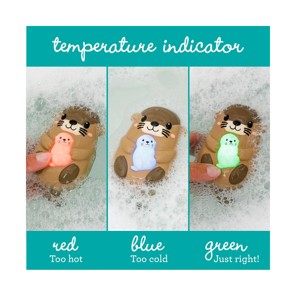 Right Temp Light Up Otter Bath Thermo
