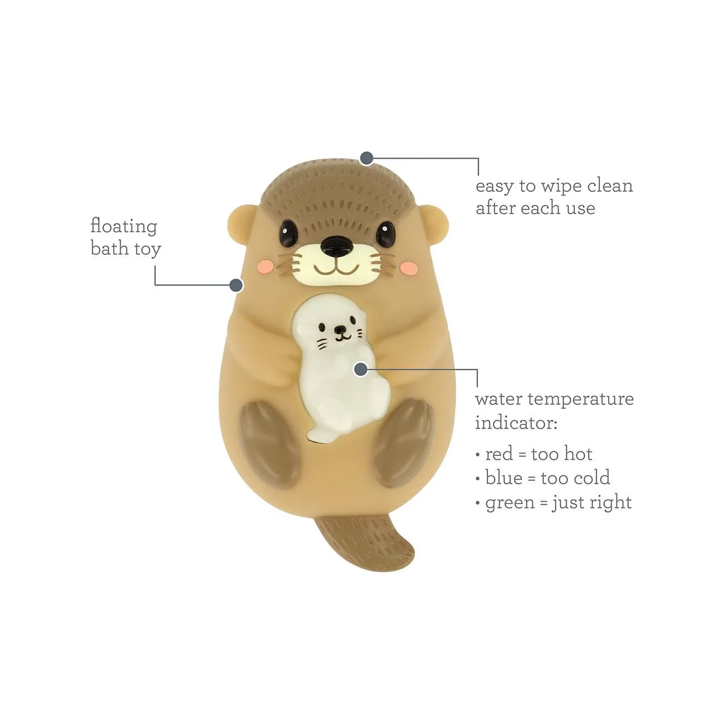 Right Temp Light Up Otter Bath Thermo