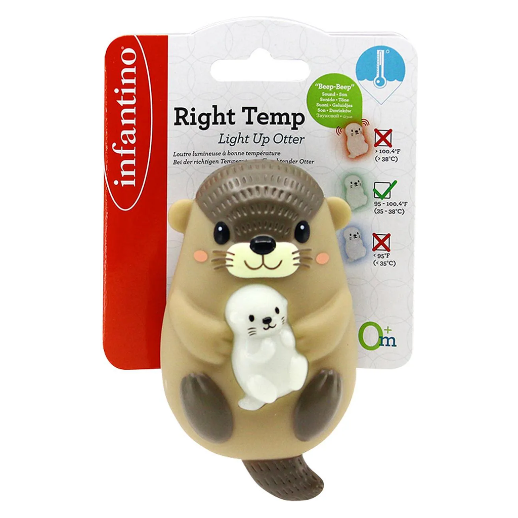 Right Temp Light Up Otter Bath Thermo