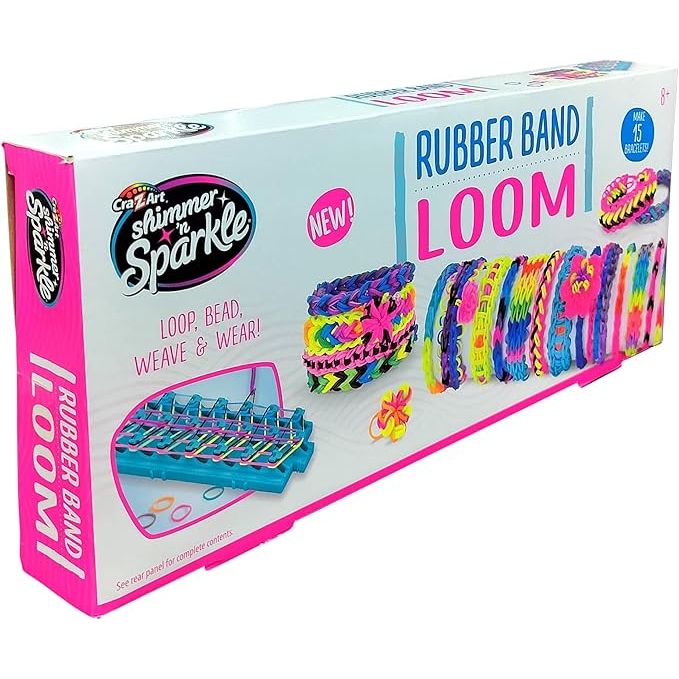  Cra-Z-Loom Rubber Band Loom with 15 DIY Bracelets Age- 6 Years & Above