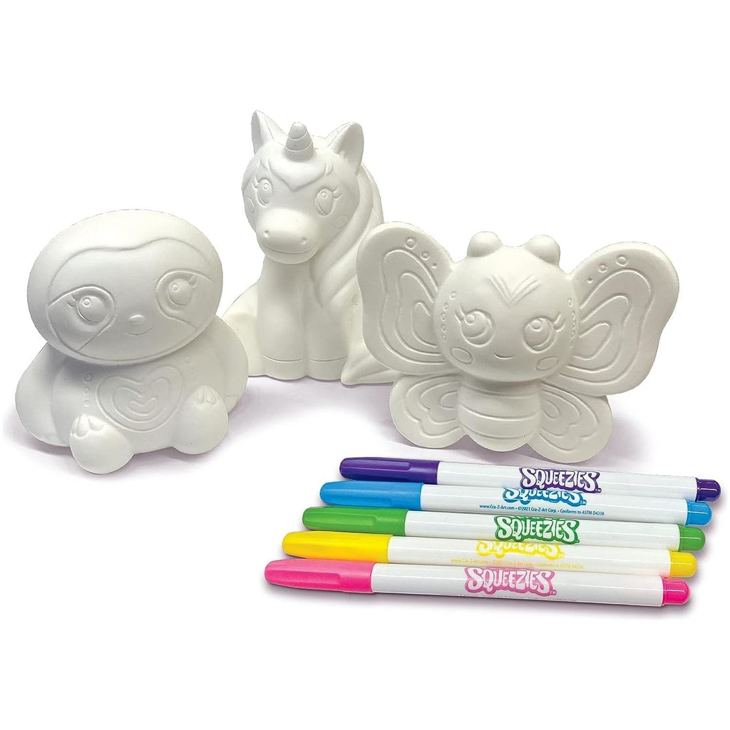 Shimmer 'n Sparkle Color Your Own Squeezie Palyset Butterfly, Unicorn and Owl Arts  Age- 6 Years & Above