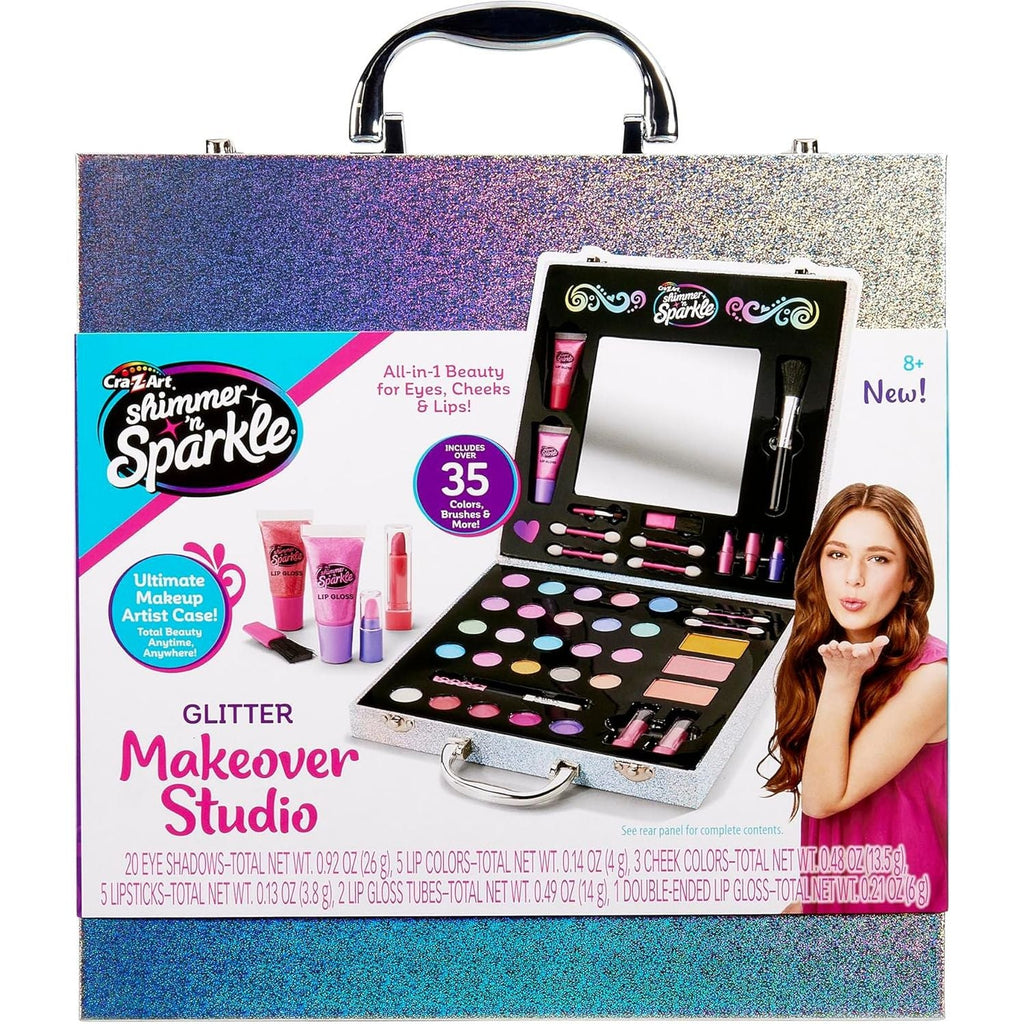 Shimmer n' Sparkle Shimmering Glitter Makeover Studio Multicolor Age-8 Years & Above