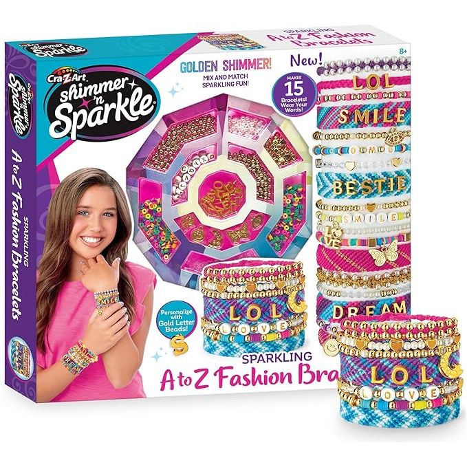 Shimmer 'n Sparkle Deluxe Bead & Charm  Bracelets Making Kit Age- 4 Years & Above