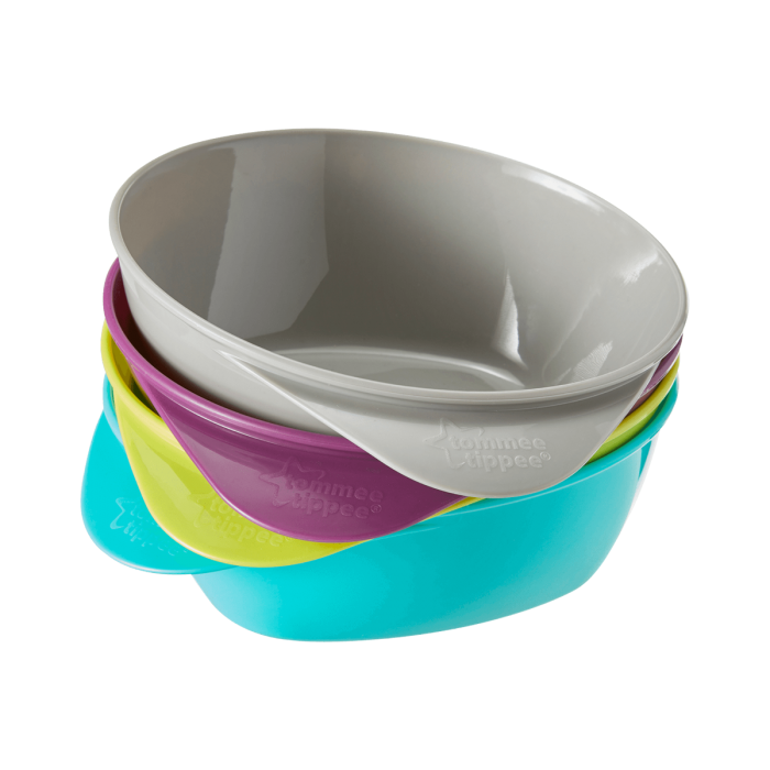 Tommee Tippee Feeding Bowls 4 Pack 7m+