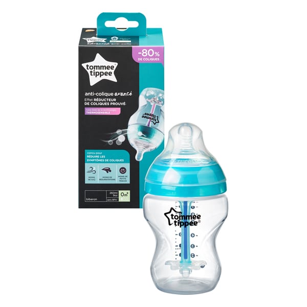 Tommee Tippee Advanced Anti-Colic Baby Slow Flow Feeding Bottle 260Ml  Age- Newborn & Above