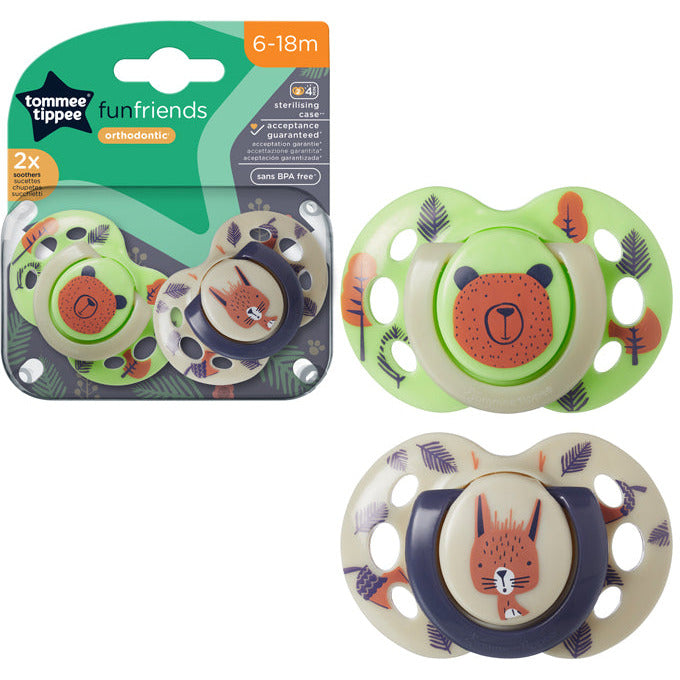 Tommee Tippee Closer to Nature Fun Air Soother (Pack of 2) Age- 6 Months to 18 Months