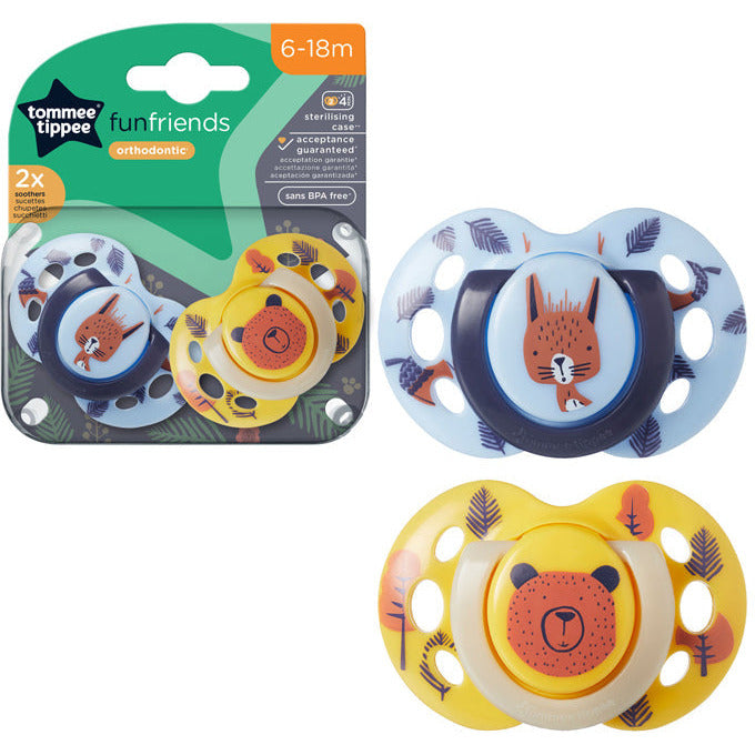 Tommee Tippee Closer to Nature Fun Air Soother (Pack of 2) Age- 6 Months to 18 Months