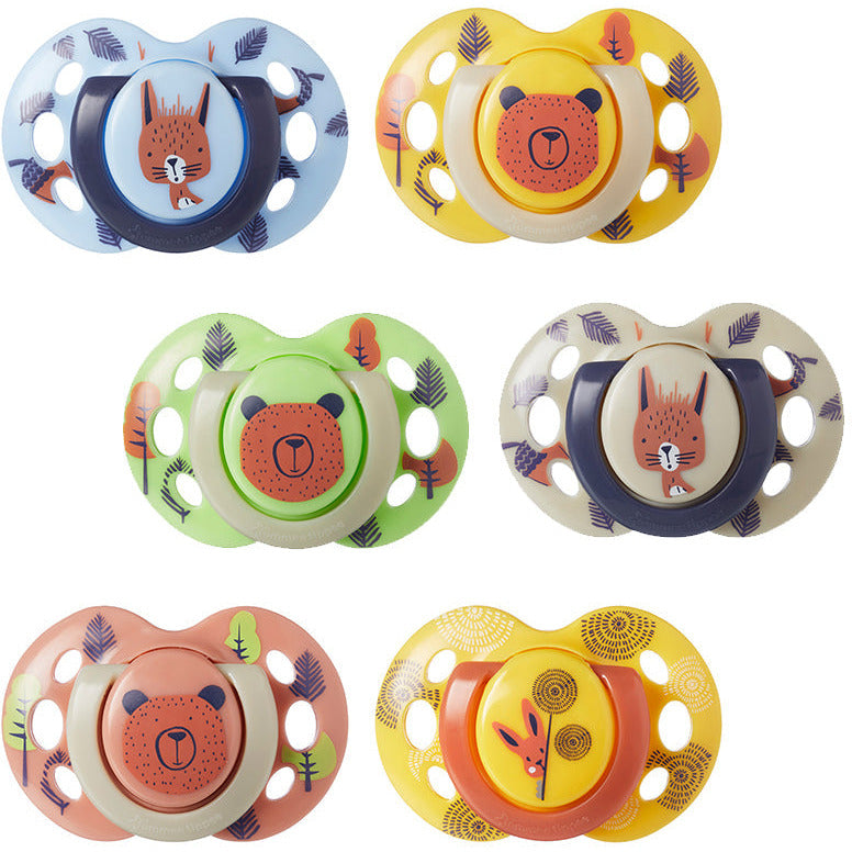 Tommee Tippee Closer to Nature Fun Air Soother (Pack of 2) Age- 6 Months to 18 Months