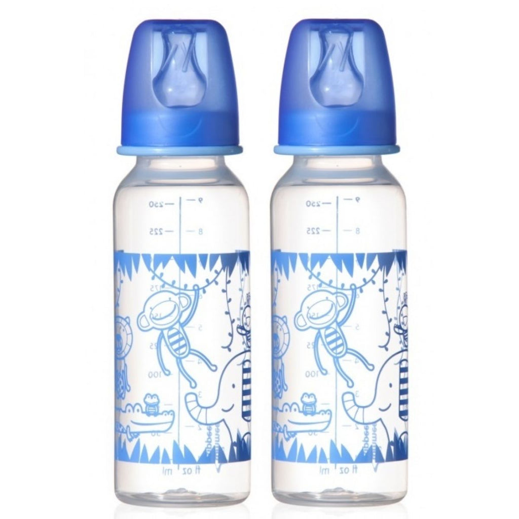 Tommee Tippee  Essential 2 Pack Decorated Baby Feeding Bottle 250 ML Age- 6 Months & Above