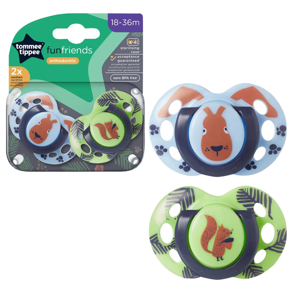 Tommee Tippee  Fun Soothers Assorted Pack of 2 Age- 18 Months to 36 Months