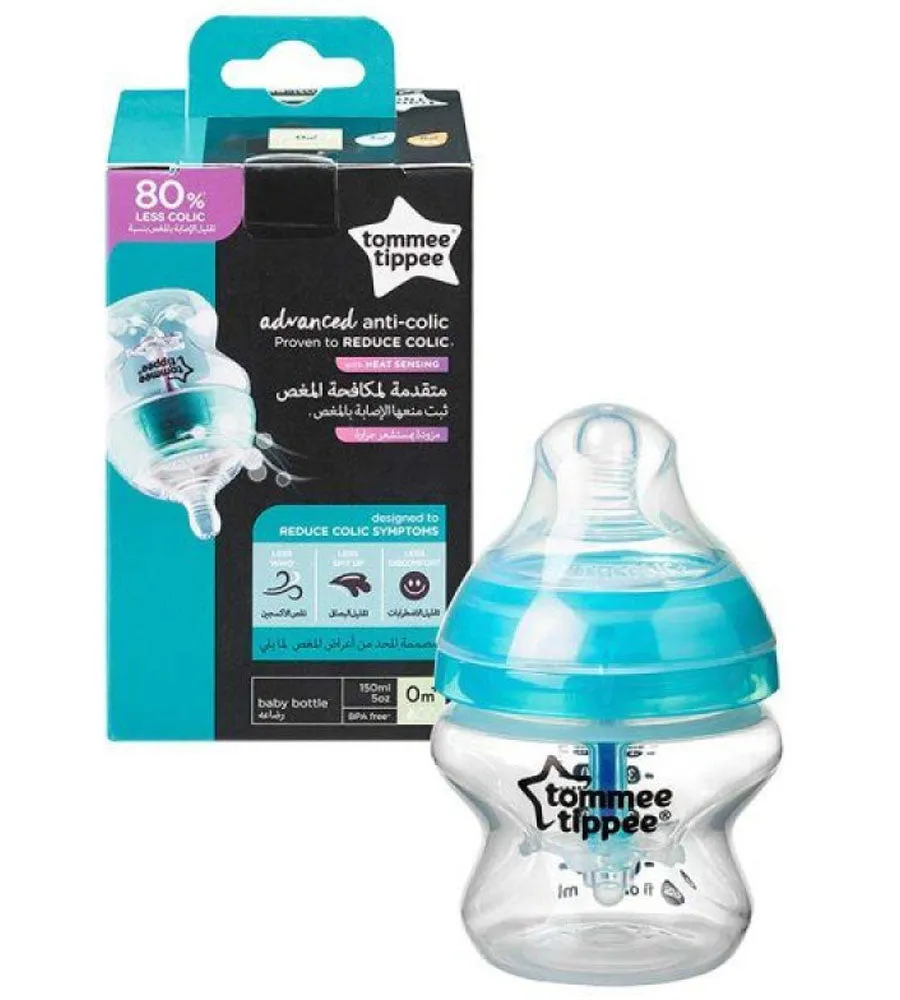 Tommee Tippee Natural Advanced Anti-Colic  Slow Flow Feeding Bottle 150Ml Age- Newbrorn & Above