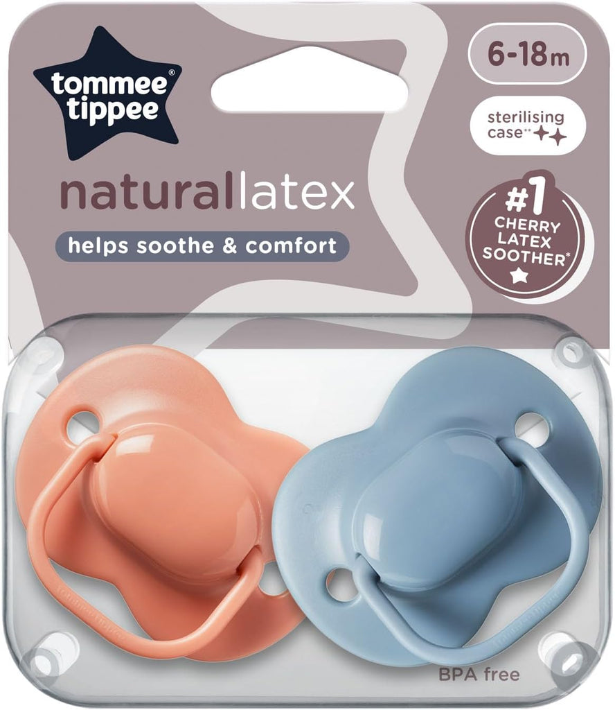 Tommee Tippee Natural Latex Cherry Soothers  Pack of 2 Age- 6 Months to 18 Months