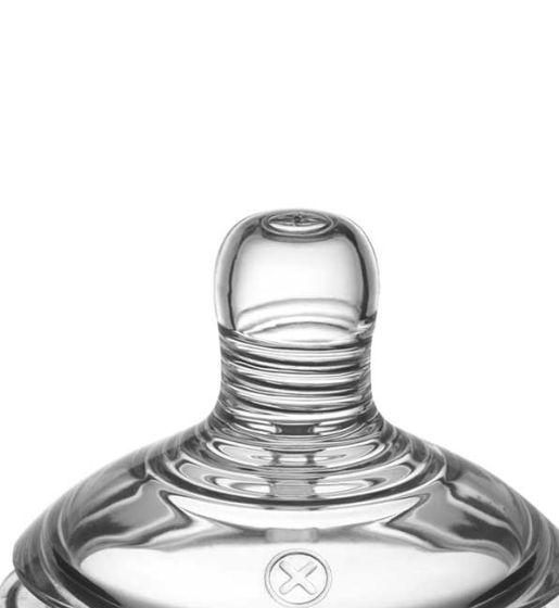 Tommee Tippee Natural Start Vari Flow Teats for Babies Transparent Pack of 2 Age- Newborn & Above