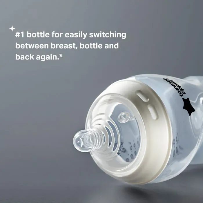 Tommee Tippee  Natural Starter Breast-Like Teat Anti-Colic  Baby  Feeding Bottle 260Ml   Age- Newborn & Above