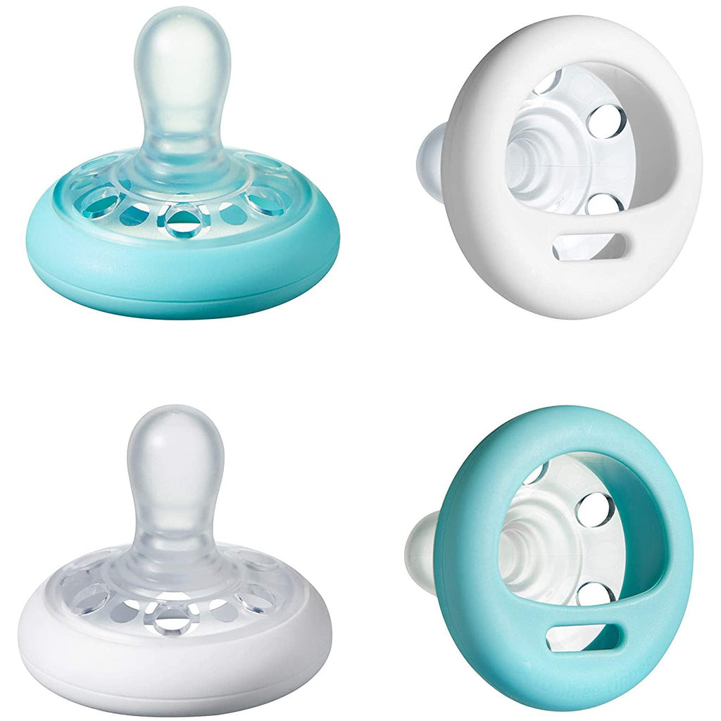 Tommee Tippee Soother Pack of 2 Teal/White Age-Newborn to 6 Months