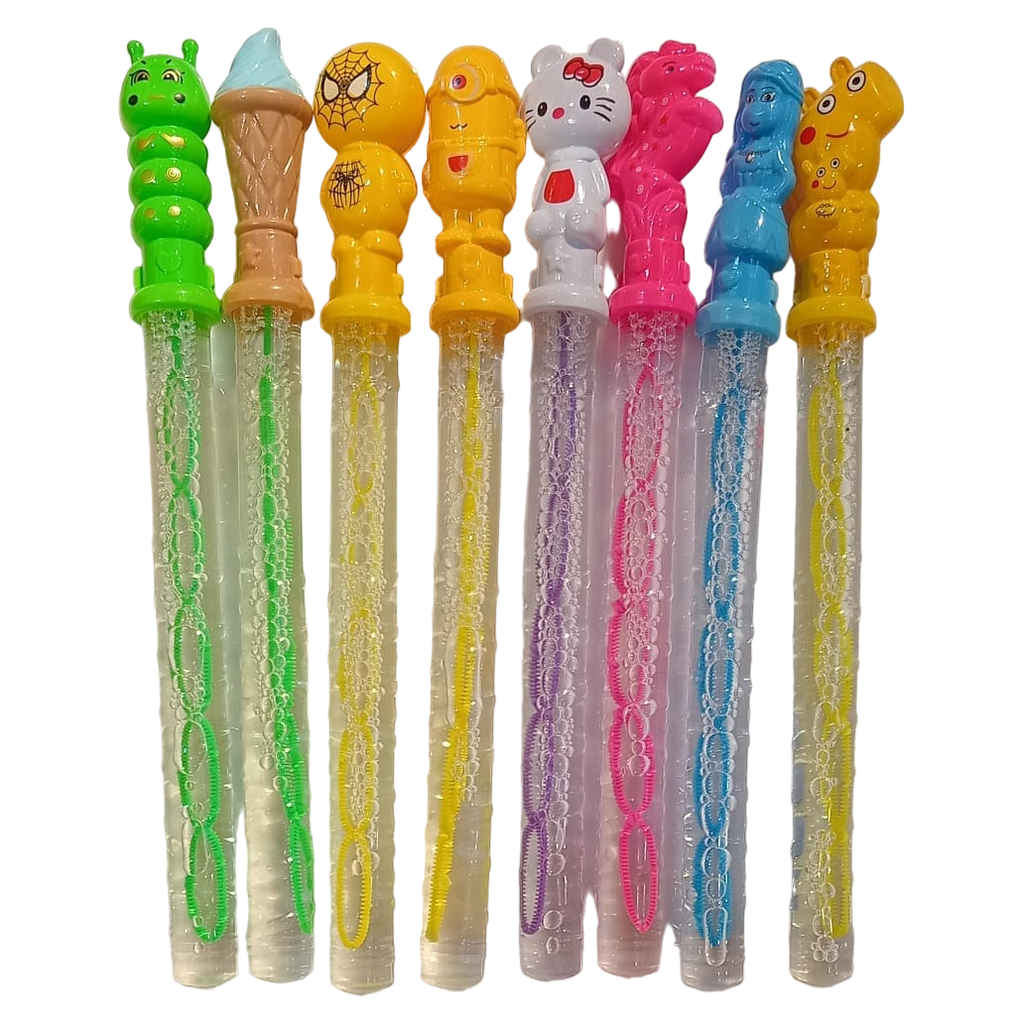 Toyzoona Cute Cartoon Bubble Sticks 4Ml 10.5Cm Assorted Single Age-3 Years & Above