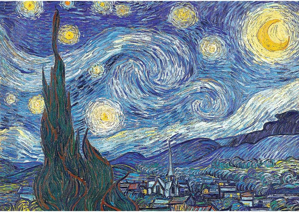 Trefl "1000 Art Collection" Jigsaw Puzzle - The Starry Night / Bridgeman Age- 5 Years & Above