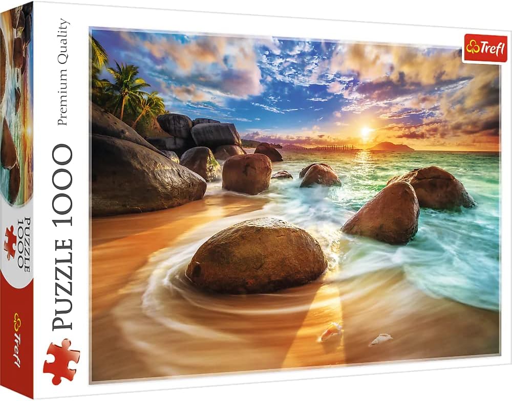 Trefl 1000 Piece Jigsaw Puzzle Samudra Beach, India Age- 5 Years & Above